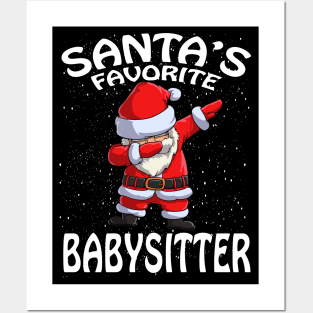 Santas Favorite Babysitter Christmas Posters and Art